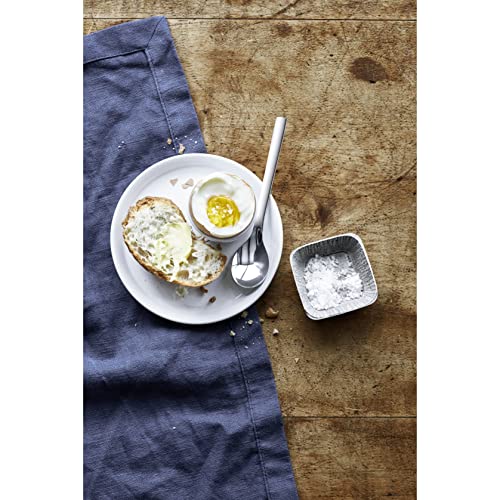 WMF 6-Piece 18/10 Stainless Steel 12 cm Nuova Egg Spoon Set, Silver Without Engraving Single