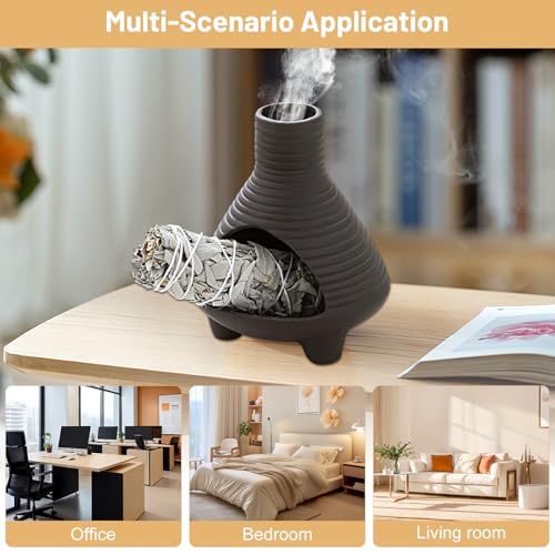 Modern Palo Santo Holder, Mini Ceramic Incense, Handmade Clay Ash Catcher