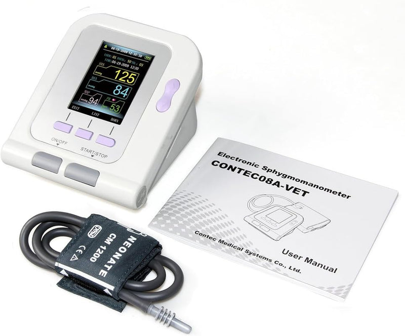 [Australia - AusPower] - CONTEC08A-VET Digital Veterinary Blood Pressure Monitor Dog/Cat/Pets Small Cuff Size 2.3”-4.3” 
