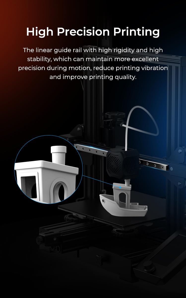 Creality Upgraded Ender-3 Linear Rail Guide Kit MGN12 320mm - High Precision, High Speed Printing, and Long Service Life - Easy to Modify, Compatible with Ender-3, Ender-3 Pro, Ender-3 V2