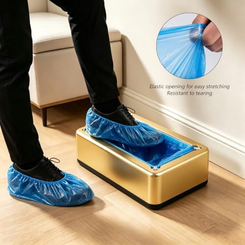 200-piece shoe covers compatible with shoe-covering machines | Disposable shoe protectors for automatic shoe-covering machines, suitable for home and commercial use