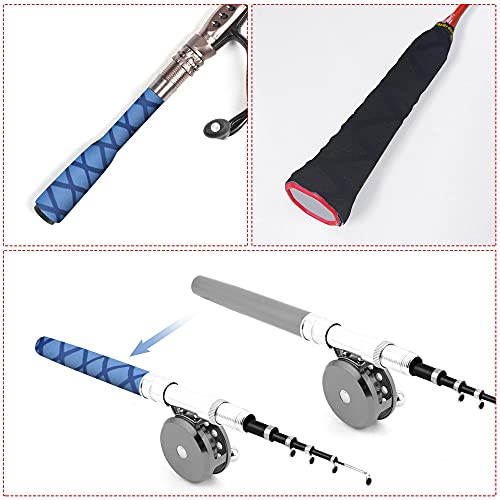 sourcing map 0.5 m Long Heat Shrink Tubing, 40 mm Diameter, 65 mm Flat Width, Shrink Ratio 2:1, Non-Slip Heat Shrink Tubing with Mesh Pattern, Heat Shrink Tube for Handles 40mm black