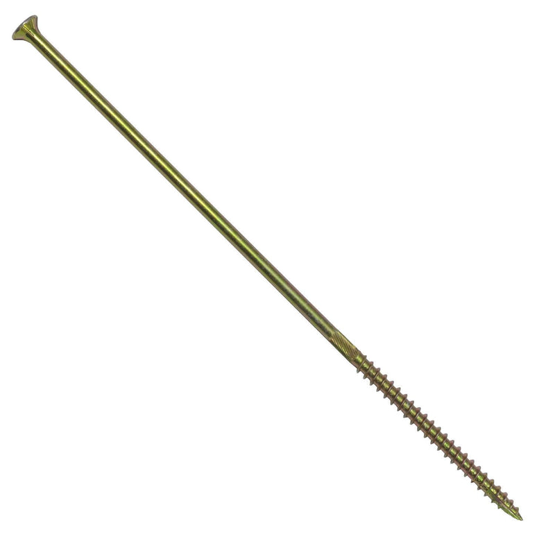 Jake Sales #15x12 Bronze Coated Multipurpose Wood Screw Torx/Star Drive Flat Head (1 Pound - 10 Approx. Screw Count) Exterior Coated - ACQ Compatible Wood Screws 15x12" 1 Pound ~10 Screws