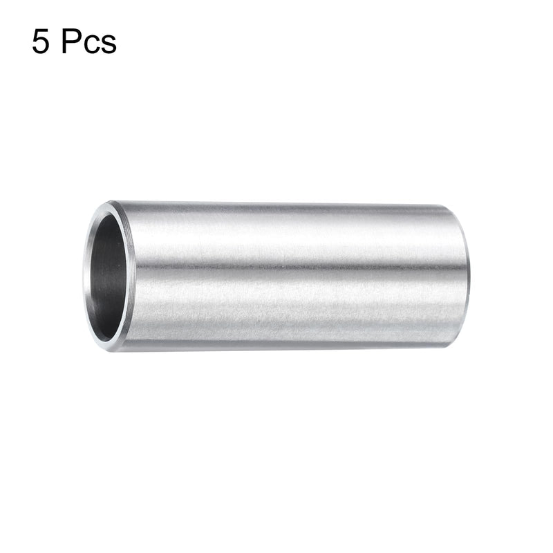 [Australia - AusPower] - uxcell 5pcs Stainless Steel Spacer 1/2" Bore x 5/8" OD x 1-1/2" Length Screw Standoff Bushing Plain Finish Round Metal Spacer for 1/2 Screws Bolts and Rods 1/2" x 5/8" x 1-1/2" 