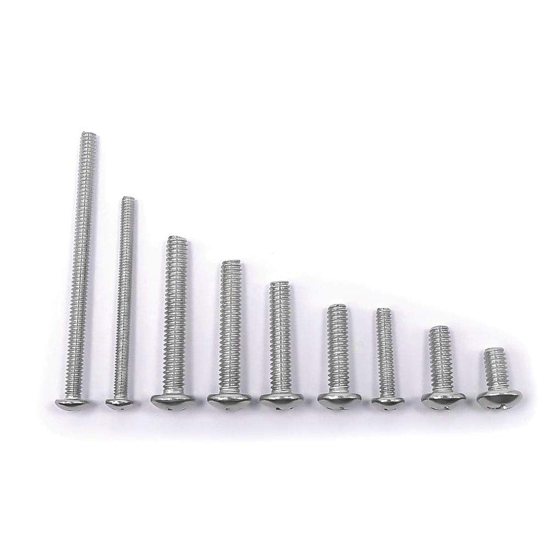 [Australia - AusPower] - #6-32 x 1/2" Pan Head Machine Screw, Phillips Drive, 304 Stainless Steel 18-8, Bright Finish, Fully Machine Thread, 100 Pcs #6-32 x 1/2 