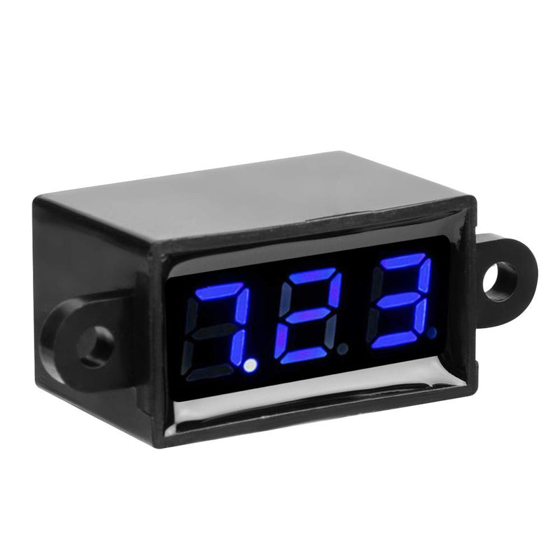 [Australia - AusPower] - Jeanoko Mini Digital DC Voltmeter 0.28 Inch Two-Wire 3.0V-30V Digital DC Waterproof, Dustproof and Drop Resistant Voltmeter Display Voltage Tester Meter 3 Colours(Blue) 