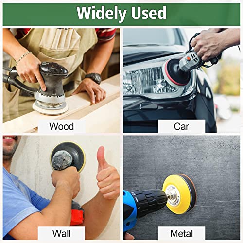 JatilEr Sandpaper 125 mm Velcro, Pack of 24 Sanding Discs Without Hole | Grit 1000/1500/2000/3000/4000/5000, Sanding Pad Round Wet Dry, Random Orbital Sander Set for Car Metal Wood