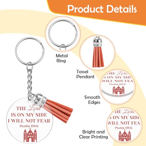 Ximalun Christian Keyring Bulk Religious Bible Verse Gifts Inspirational Scripture Gifts for Women Men Friends Family Church Members Easter Christmas Birthday Graduation Gift