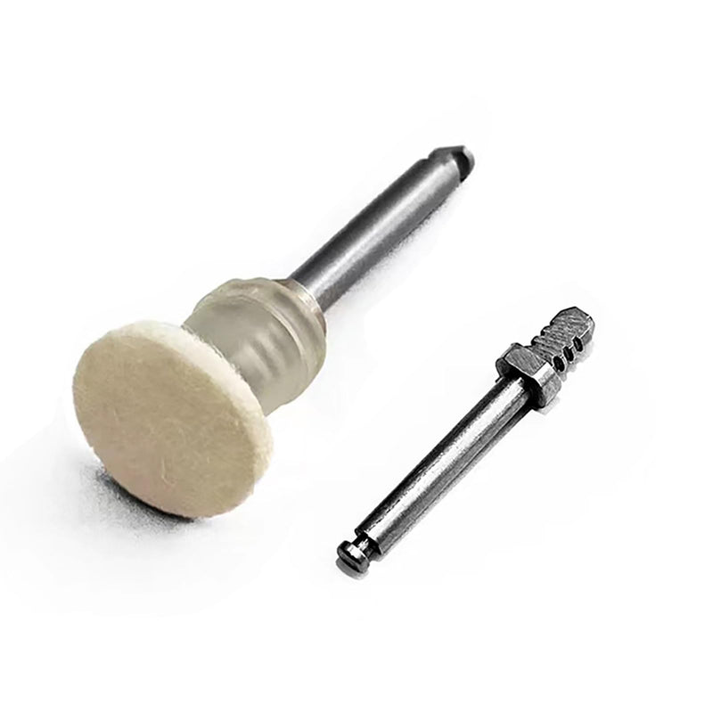 [Australia - AusPower] - Dental Polishing Paste-Impregnated Disc, Dental Polisher Polishing Wheel Felt Finishing Disc with Mandrel for Tooth Polish Dentistry Tool 