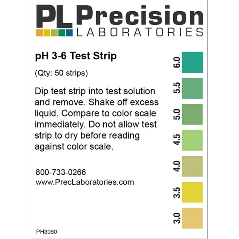 [Australia - AusPower] - Eisco Labs - Precision pH Test Strips - Narrow Range 3-6 pH, Quick and Accurate Testing in 0.5 pH Increments, Ideal for Mildly Acidic to Neutral Substances Such as or Sushi Rice, Salsa, & Kefir 