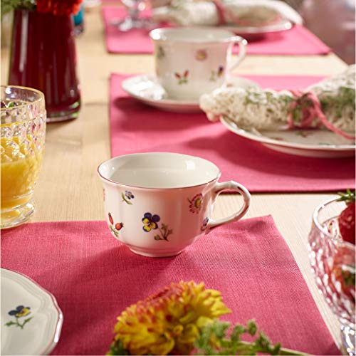 Villeroy & Boch Petite Fleur Tea Cup, Premium Porcelain, Made in Germany, 6.75 oz Classic