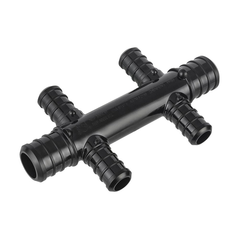 [Australia - AusPower] - (Pack of 2) EFIELD 4 Ports Open Poly PPSU Pex Crimp Opposing Manifold: 3/4 Trunk, 1/2" Port (4 Ports), ASTM F2159 