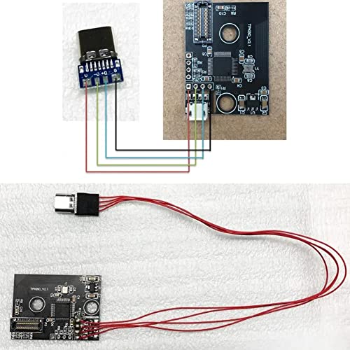 PENGLIN 10pcs USB 3.1 Type C Female Breakout Board | USB C Female Solderable Module, USB C Female DIY Board 10 x sockets