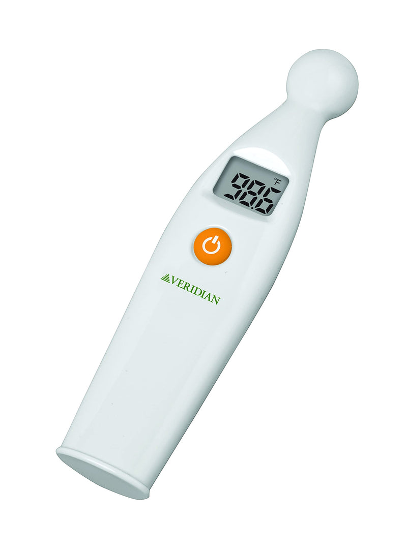[Australia - AusPower] - Veridian Healthcare Temple Thermometer | Infrared Measurements | Fast 6-Second Readout | Fever Alert | Backlit Display | Programmable Timer | 1-Year Warranty (Pack of 2) 
