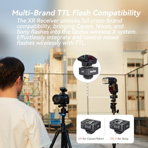 Godox XR-S TTL Wireless Receiver Kit, Built-in Lithium Battery For Sony