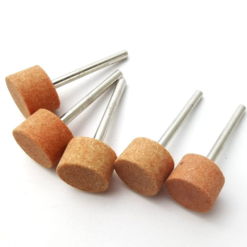 [Australia - AusPower] - 50Pieces Abrasive Mounted Stone Grinding Wheel Head Mounted Grinding Point Stone Heads for Dremel Rotary Tool Grinding Stone Wheel Head Dremel Accessories 1/8 Inch Shank 