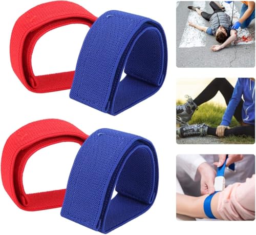 Tourniquet, 2 Pairs Climbing Outdoor Camping Dialysis Tourniquet Bandage Cuff Belt