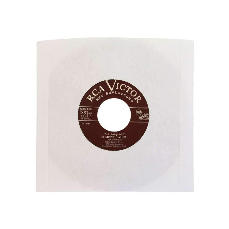 [Australia - AusPower] - (100) Archival Quality Acid-Free Heavyweight Paper Inner Sleeves for 7" Vinyl Records #07IW 100 