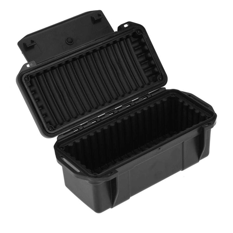 SEIWEI Outdoor Sealed Waterproof Safety Case Plastic Tool Dry Storage Box For Electronic Equipment Camping Outdoor Tool - Professional Waterproof Box(C), Black (MMZ-HA5272C-RT) C