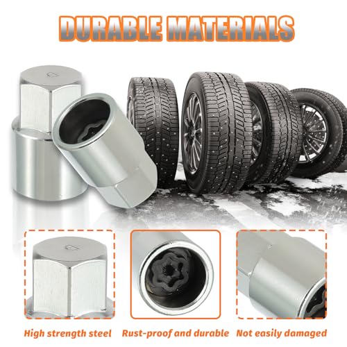 HUAREW D-Wheel locking lug nut removal tool for automotive lug nuts