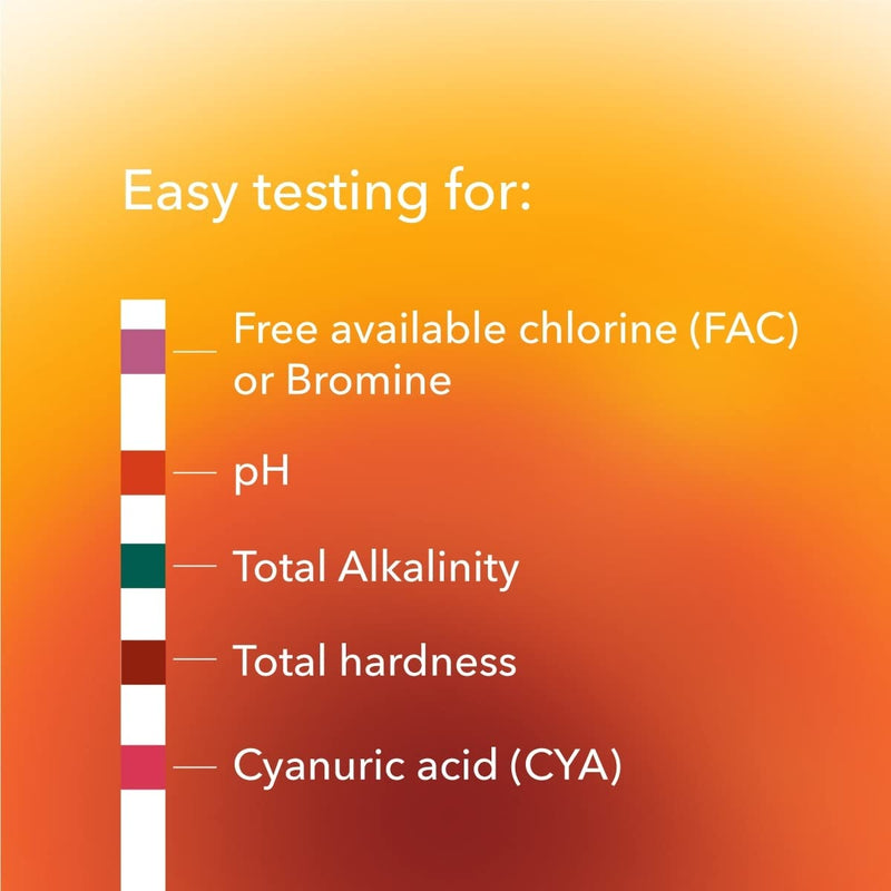 Leisure Time 45006A Spa & Hot Tub Test Strips for Chlorine and Bromine One Size Chemical Test Strip