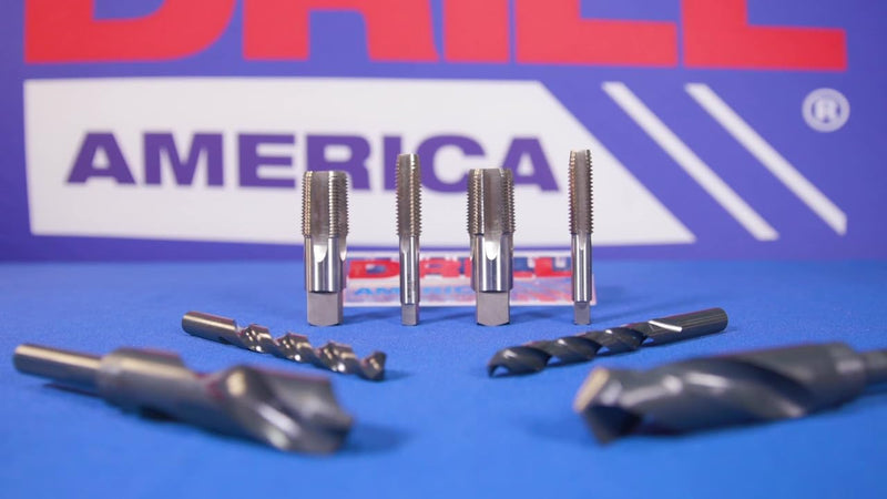 Drill America POU3/4-10 3/4"-10 Tap and 21/32" (HS- High speed steel) Drill Bit Kit, POU Series 3/4"-10 Tap - 21/32" Drill