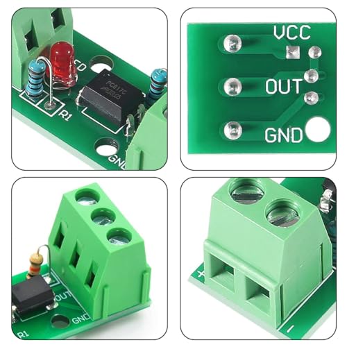 4pcs 1 Channel Optocoupler PC817 1 Channel Insulation Board Voltage Converter Adapter Module 3-30V Driver Photoelectric Insulated Module