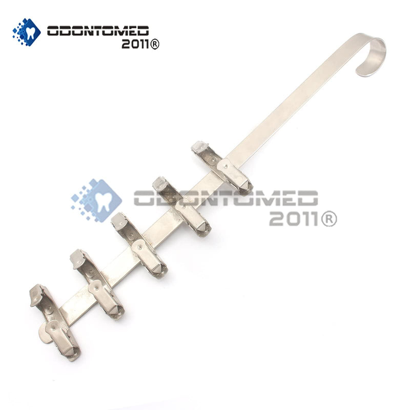 [Australia - AusPower] - ODONTOMED2011 Dental X-RAY Film Hanger 5 Double Clips for PERIAPICAL XRAY Stainless Steel Tank Developer ODM 
