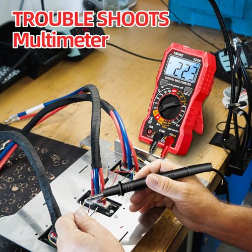 ANENG digital multimeter tester with AC/DC voltage and DC current measurement display