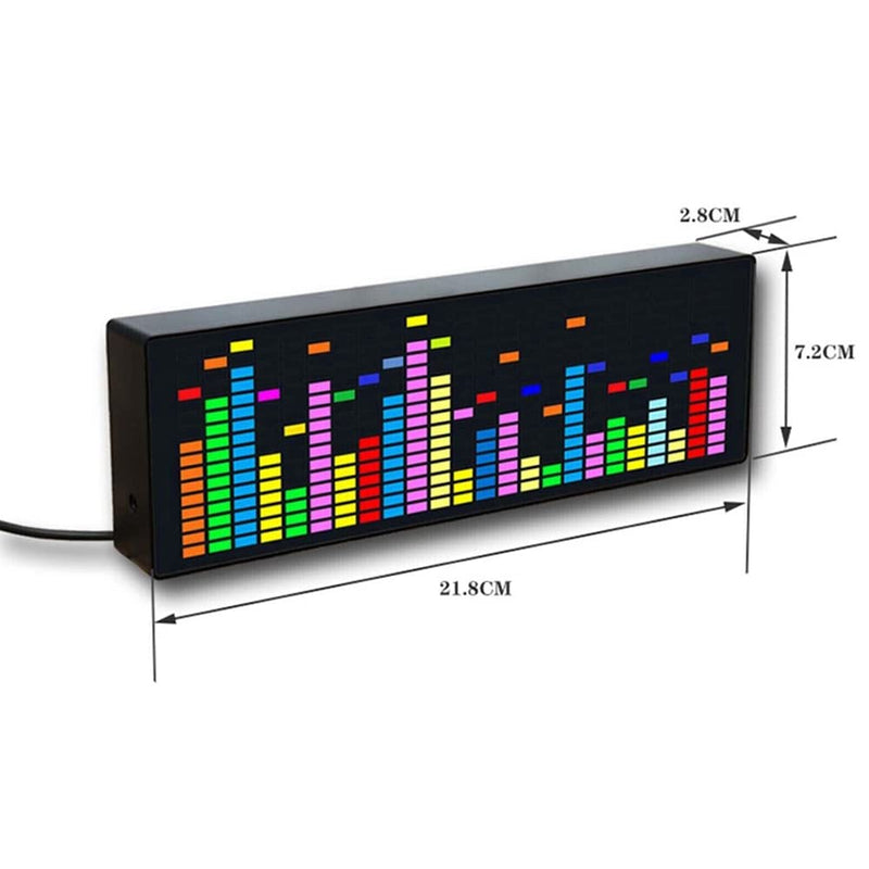 LED Music Spectrum Display, VU Meter Indicator Analyzer, Audio Connect ...