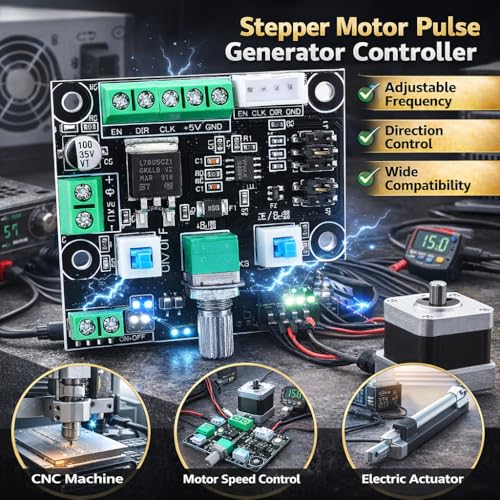 Stepper Motor Drive Controller MKS OSC Stepper Motor Driver PWM Speed Control Pulse Generator Module with High Medium and Low Frequency Signal