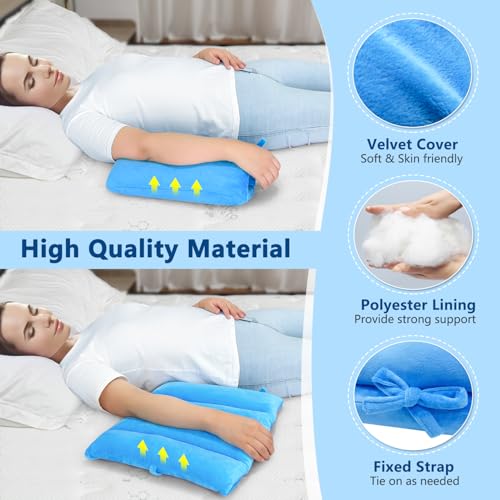 Arm Elevation Pillow Post Surgery Shoulder Arm Rest for Bed Armrest Pads Leg Support Pillows Hand Ankle Elevation Broken Wrist Leg Prop Knee Elevating Surgery Recovery (Multi-Purpose) Blue