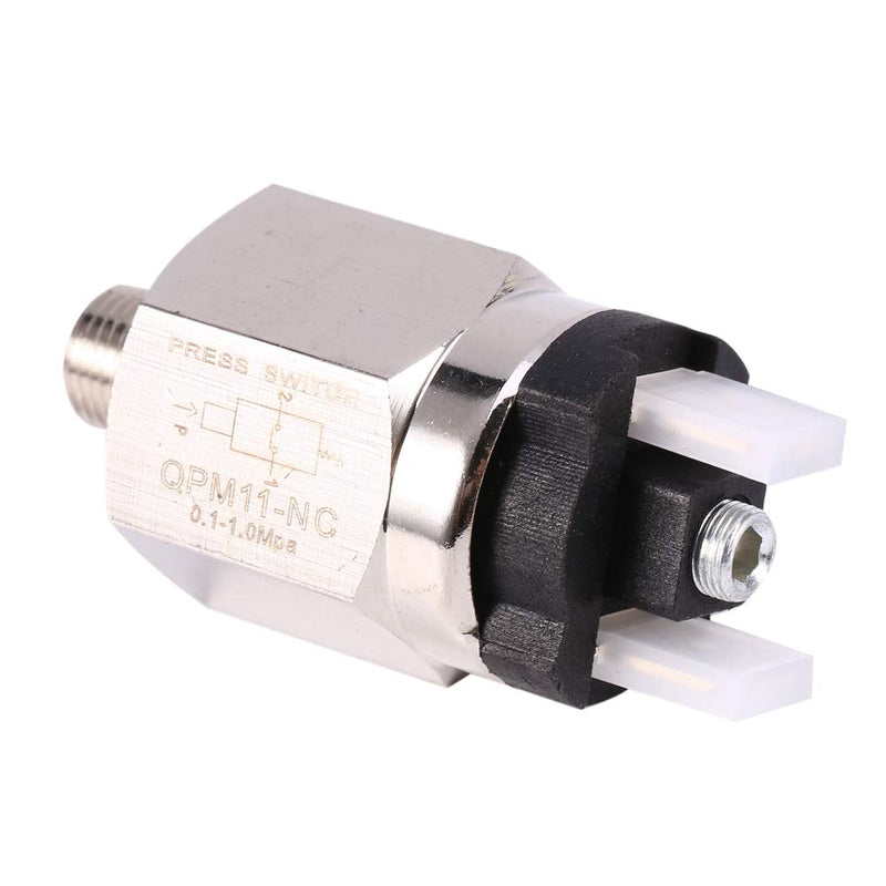 QPM11-NC Pressure Switch Air, 1/8 Inch 220 V / 48 V 0.1-1.0 MPa Membrane Type Pneumatic Adjustable Pressure Control Contact Normal Closed Thread Male Thread Nozzle