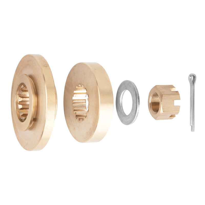 VIF OEM Upgrade Propeller Installation Hardware Kits fit Yamaha 25-30hp/40-55hp/60-85hp/150-300hp Outboard Motos, Thrust Washer/Spacer/Washer/Nut/Cotter Pin Included 40-55hp