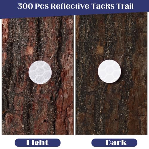 Fullhawl 300-piece silver reflective tacks for trail marking