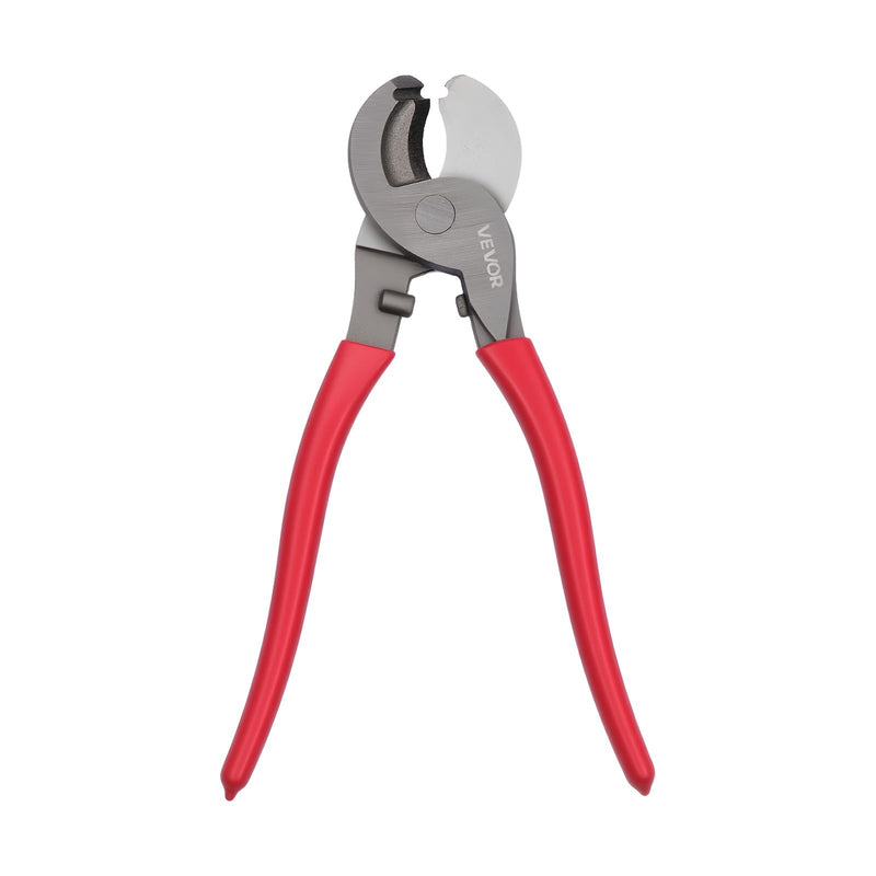 VEVOR High Performance Cable Cutter, 235mm Compact Size with Forged Blades and PVC Coated Handles, for 4/0 AWG Aluminium, 2/0 AWG Soft Copper and 100 Pair 24AWG Communication Cables TYP 4
