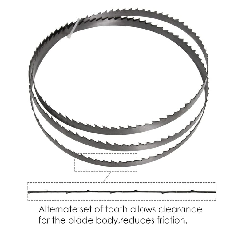 [Australia - AusPower] - Set of 4 Bandsaw Blades Wood Band Saw Blade Saw Band 1400 x 6.35 x 0.35 mm 10 ZpZ, Suitable for HBS30, HBS20, HB800 etc 10 TPI 