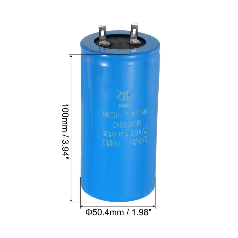 [Australia - AusPower] - PATIKIL 2Pcs Motor Start Capacitor, 600uf 300V CD60 Starting Running Capacitor for Air Conditioners, Electric Motor 2 