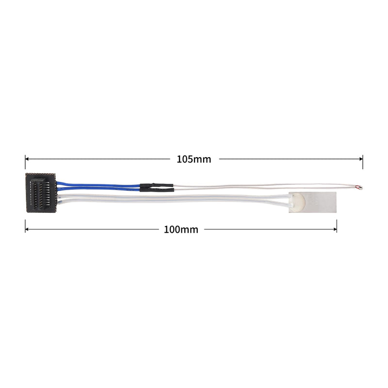 [Australia - AusPower] - Ceramic Heater Thermistor 24V 48W Upgrade Kit 300? High Temperature Sensor with 1pc Fixing Clip Compatible with Bambu Lab P1P / P1S For P1P/P1S 