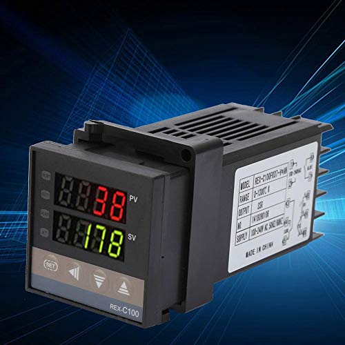 [Australia - AusPower] - Walfront PID Temperature Controller REX-C100 Digital LED Thermostat Controller Regulator with K Thermocouple Sensor AC110V-240V, 0C1300C 