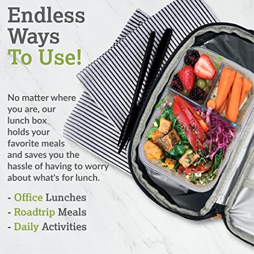 Bright Line Eating 6-Can Insulated Cooler Bag — PEVA Foam Lining Lunch Bag for Men & Women — Soft Cooler Bag w/Pockets & Removable Shoulder Strap — Travel Cooler Bag for Camping & Beach (Grey) Gray