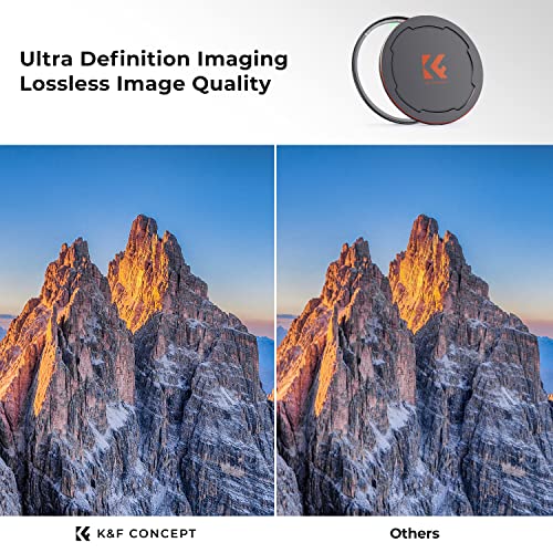 K&F CONCEPT 82mm Magnetic MC UV Lens Protection Filter + Lens Filter Cap