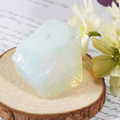 Healing Crystal Stones Incense Holder Irregular Gemstones Incense Stick Burner for Yoga Meditation Home Decor - Opal Crystal H# Opal Crystal