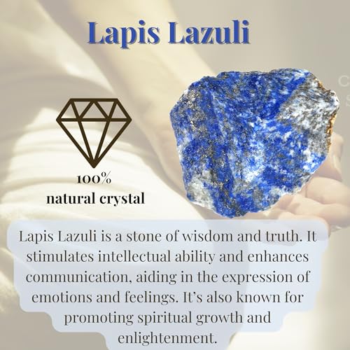 XIANNVXI Lapis Lazuli 1.8-2.2" Large Raw Crystals and Healing Stones Natural Rough Crystal Rocks for Decor Gifts Tumbling Cabbing Polishing Fountain Rocks 1PCS 1.8-2.2" (1PC)