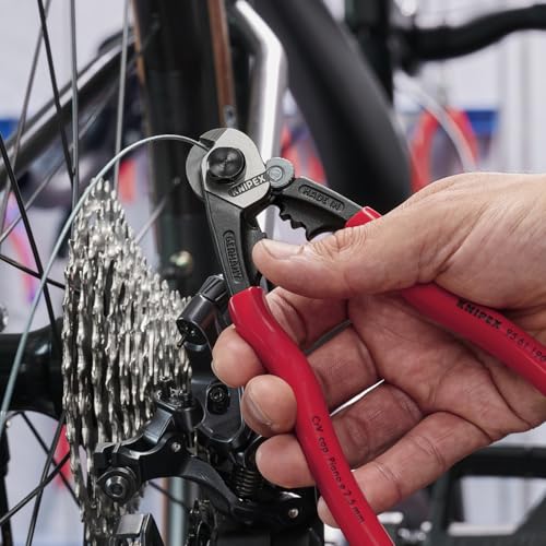 KNIPEX 95 61 190 SBA wire rope cutters with black handles and precision cutting jaws