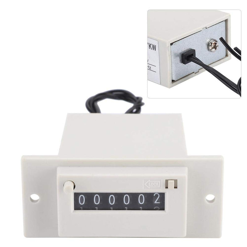 [Australia - AusPower] - Electromagnetic Counter,6 Digit Electronic Pulse Counter CSK6-YKW Electromagnetic Counter(DC12V-No plug) 