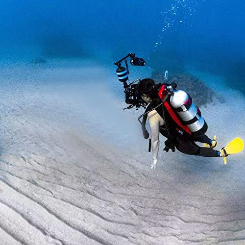 Buoyancy Float Arm,DIVTEK Dive Bracket with Nauticam Bayonet Mount Improved Lightweight for Underwater Camera Tray Scuba Dive Video Lights Arms D95-160