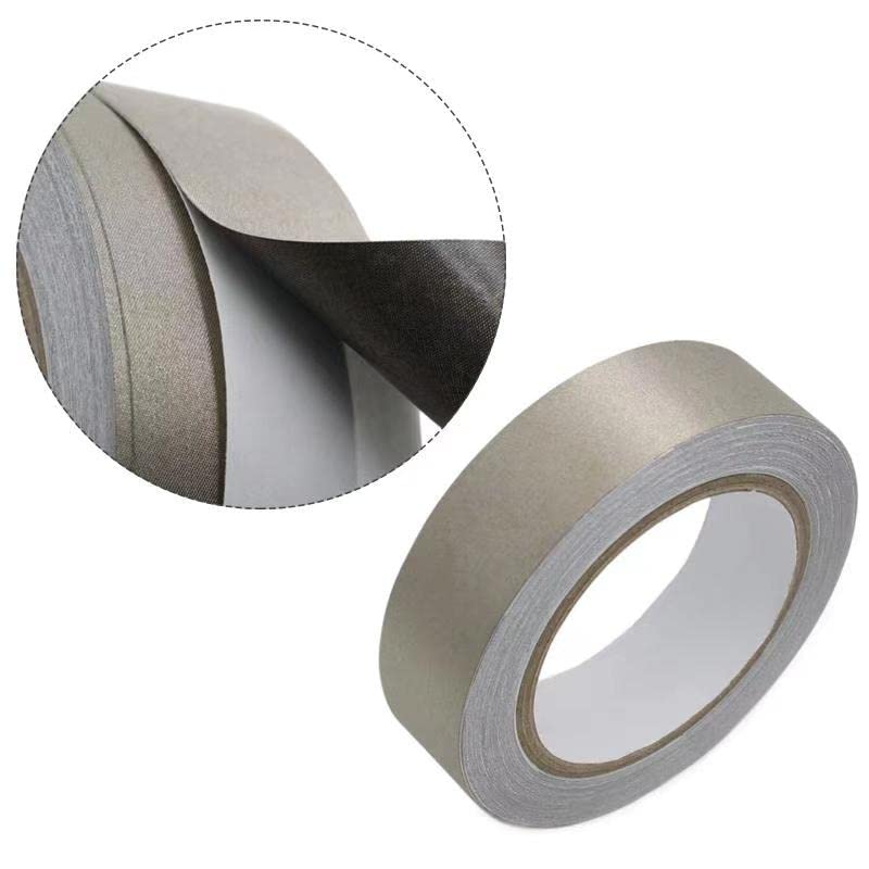 MWRF Source Conductive Cloth Fabric Adhesive Faraday Tape (2.4-inch x 65ft); EMI Grounding; RFID Signal Attenuation; Radio Frequency Signal Attenuation; Guitar Interference Shielding 2.4-inch x 65ft