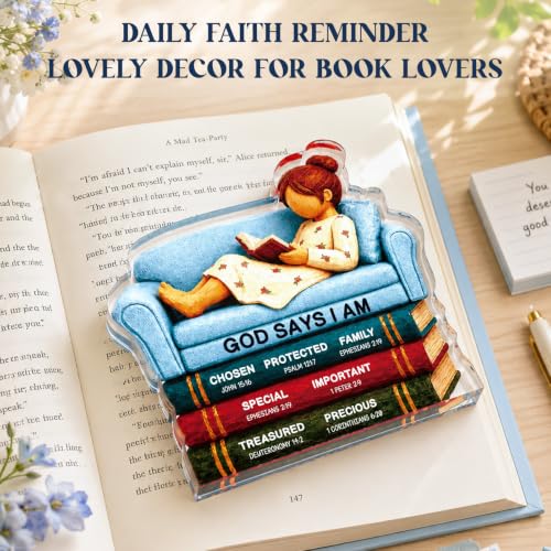 Christian Gifts for Women Inspirational Bible Verse Acrylic Plaque Sign God says i am