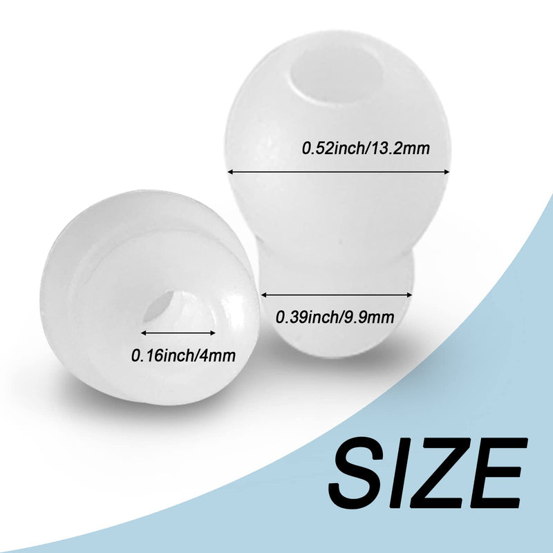 [Australia - AusPower] - Silicone Ear Tips Replacement for MDF &Littmann Stethoscopes - Universal Soft Fit Littman Earpieces Snap Tight Soft Sealing Ear Pieces,Cardiology IV Parts & Littmann Stethoscope Parts white 